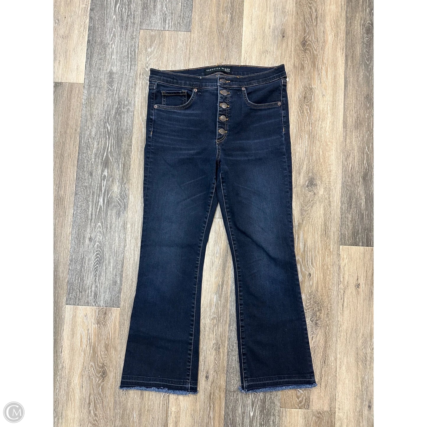Jeans Flared By Veronica Beard In Blue Denim, Size: 8