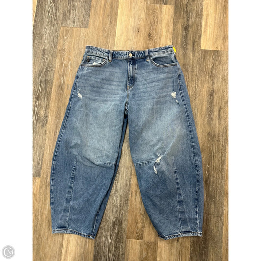 Jeans Wide Leg By Kancan In Blue Denim, Size: 12