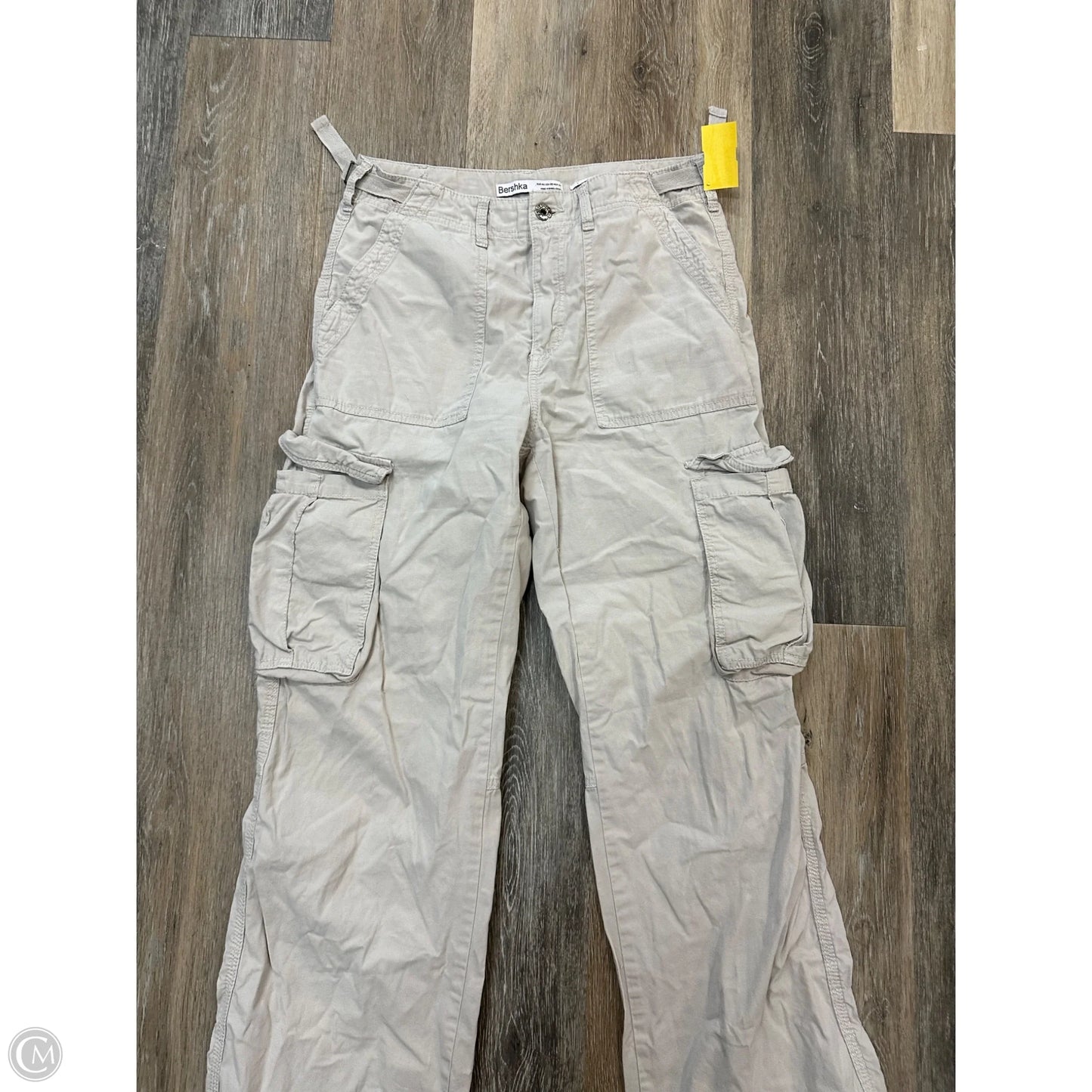 Pants Cargo & Utility By Bershka In Cream, Size: 8