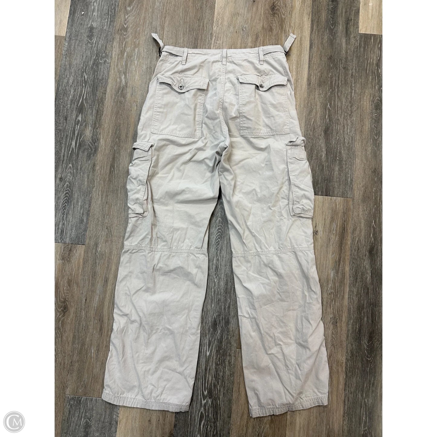 Pants Cargo & Utility By Bershka In Cream, Size: 8