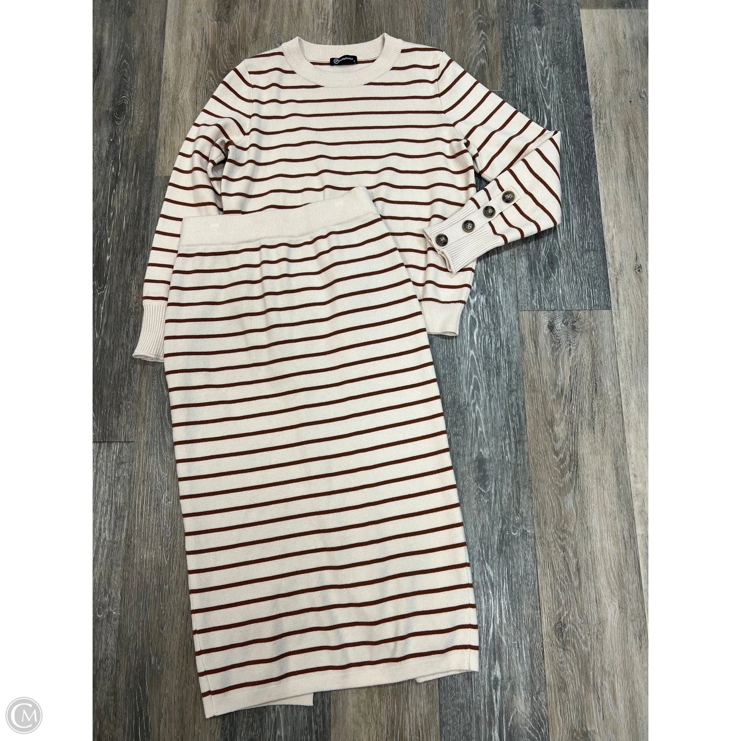 Skirt Set 2pc By Prettygarden In Striped Pattern, Size: S