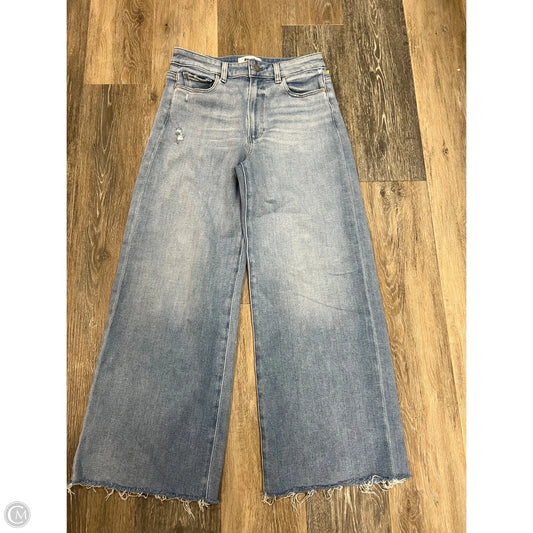 Jeans Wide Leg By Paige In Blue Denim, Size: 4/27