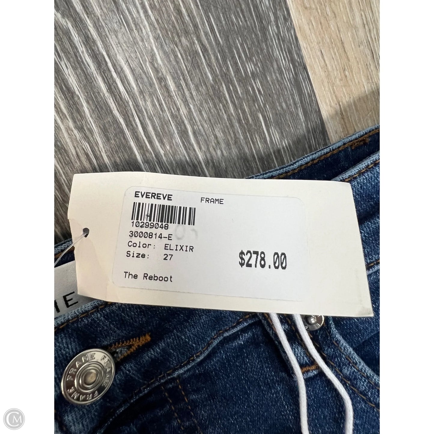 Jeans Boot Cut By Frame In Blue Denim, Size: 4/27