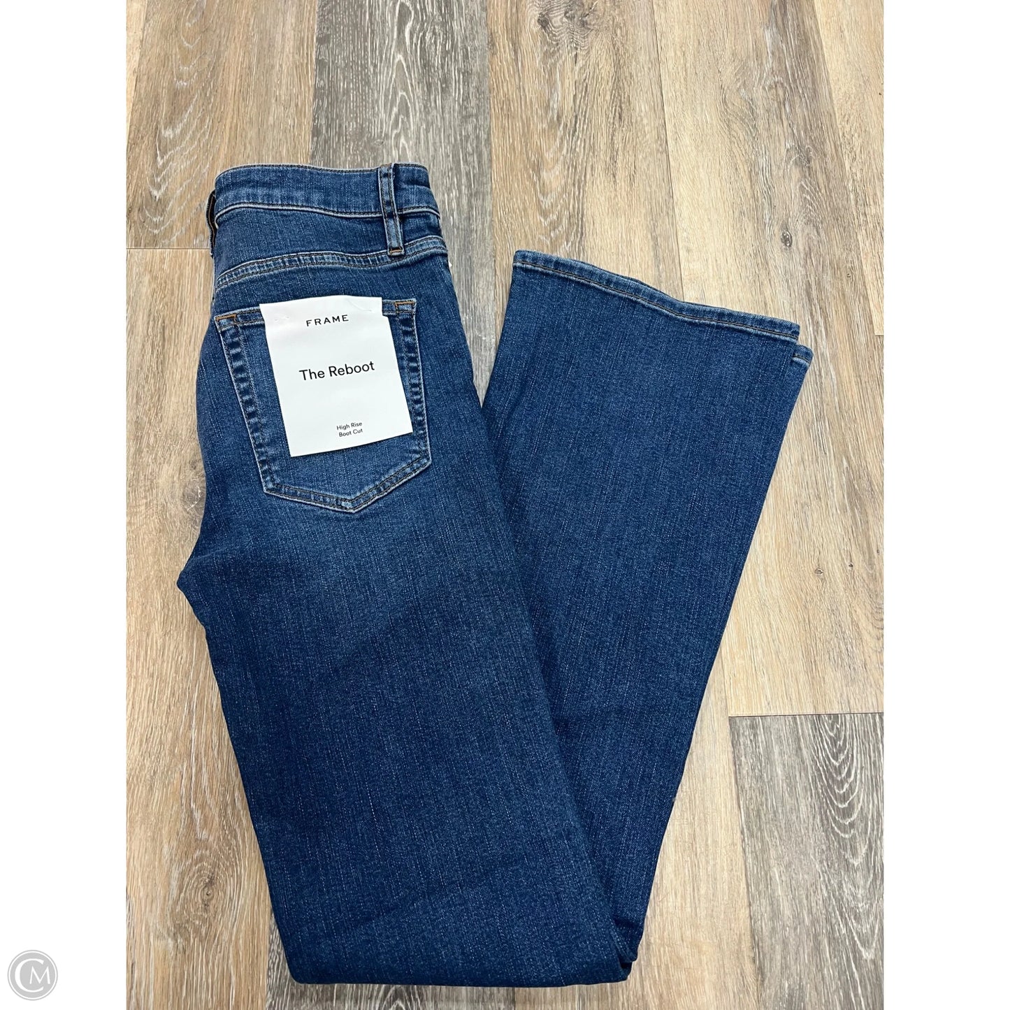 Jeans Boot Cut By Frame In Blue Denim, Size: 4/27