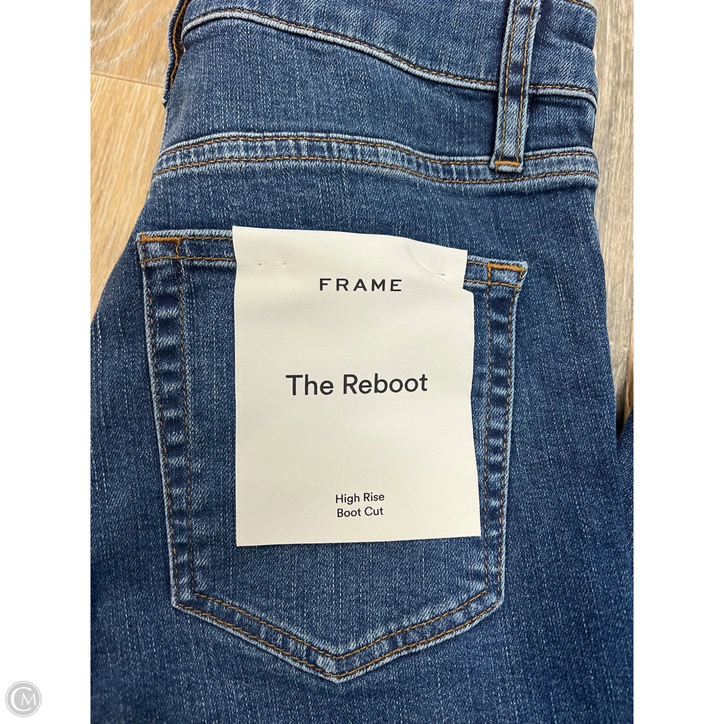 Jeans Boot Cut By Frame In Blue Denim, Size: 4/27