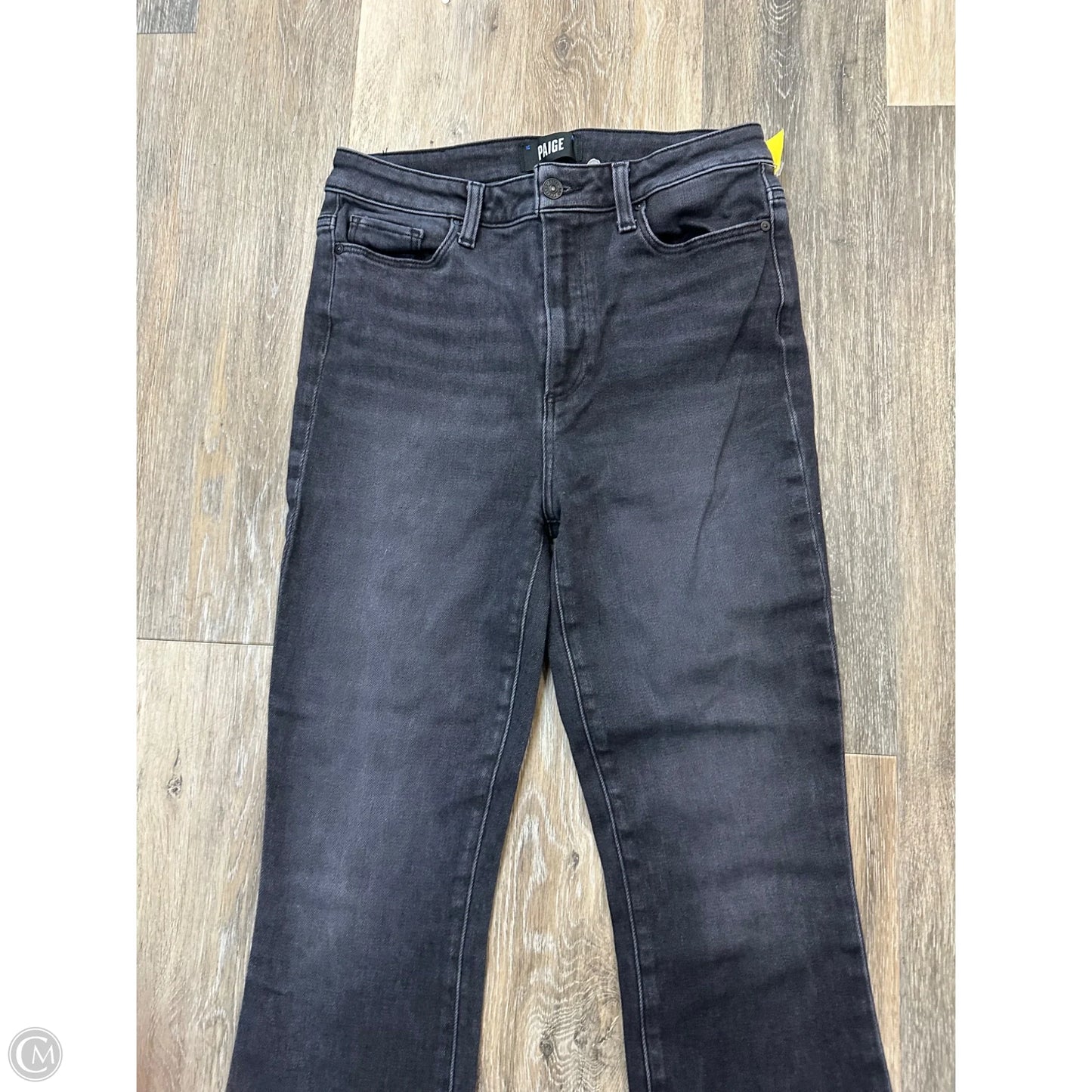 Jeans Flared By Paige In Grey Denim, Size: 8