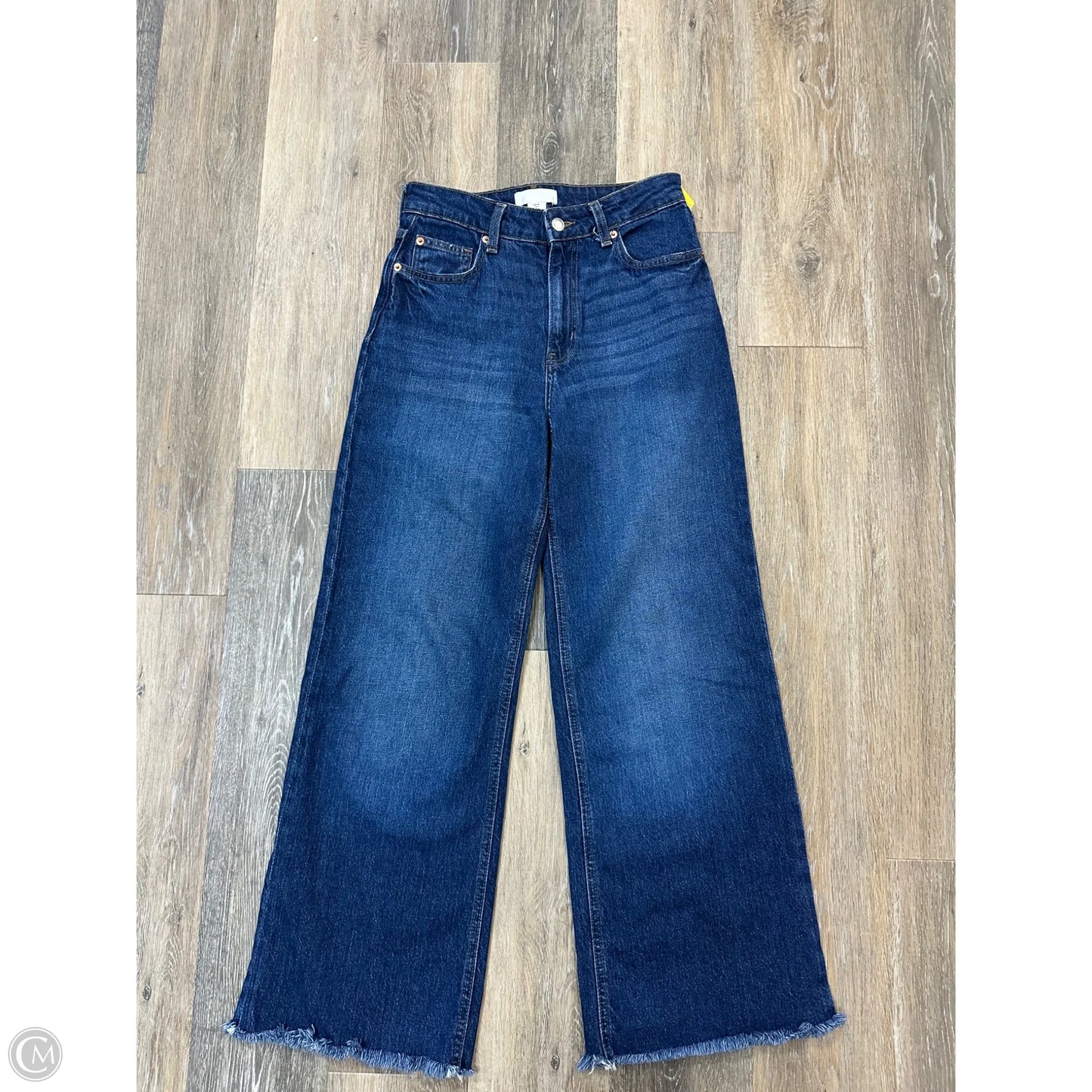 Jeans Wide Leg By H&m In Blue Denim, Size: 6