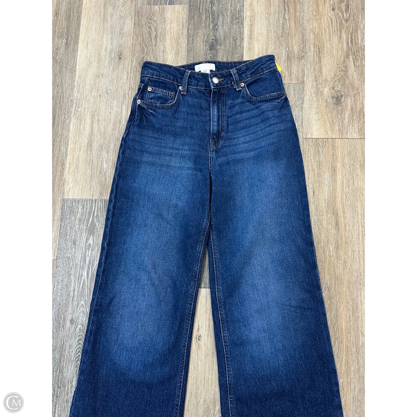 Jeans Wide Leg By H&m In Blue Denim, Size: 6