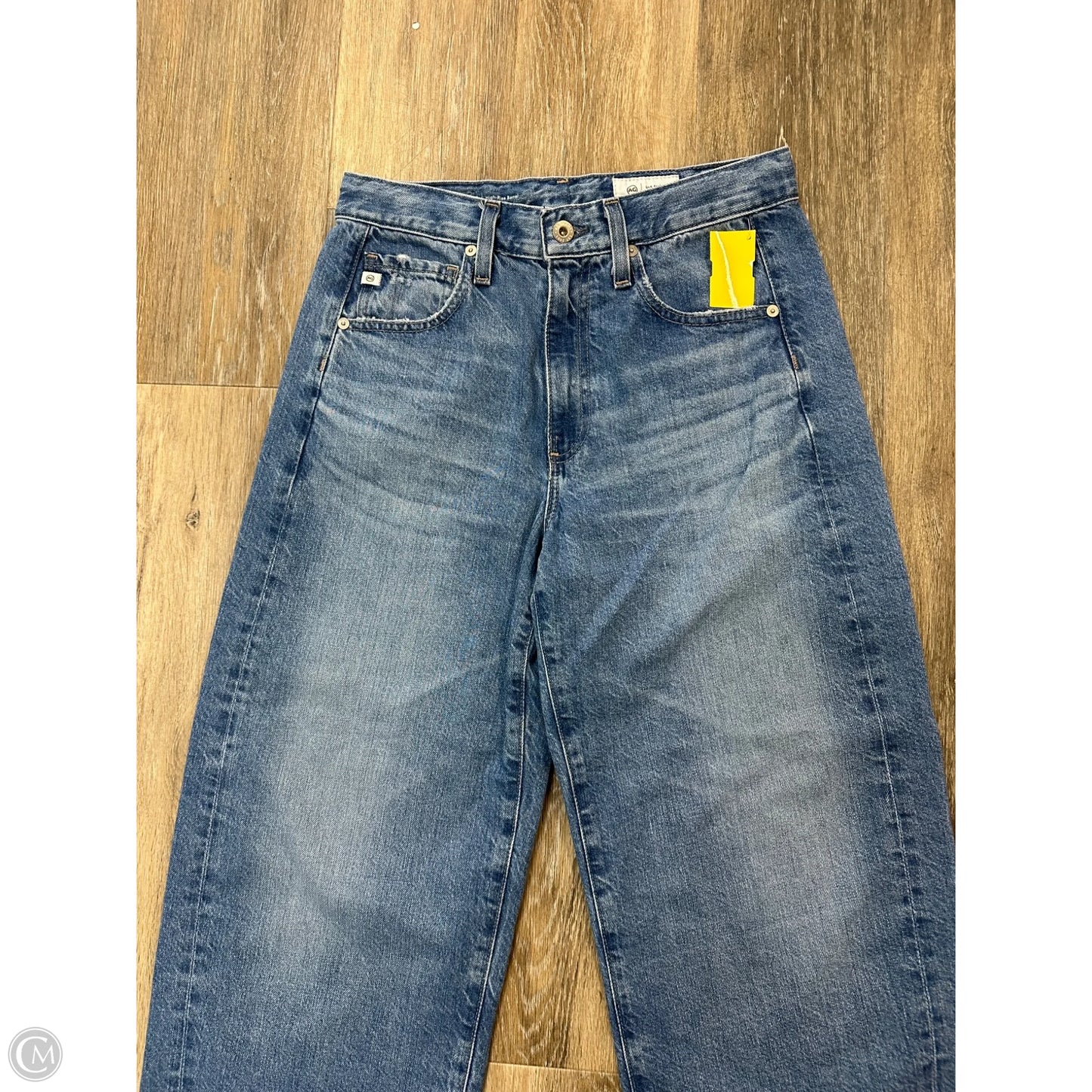 Jeans Wide Leg By Adriano Goldschmied In Blue Denim, Size: 2