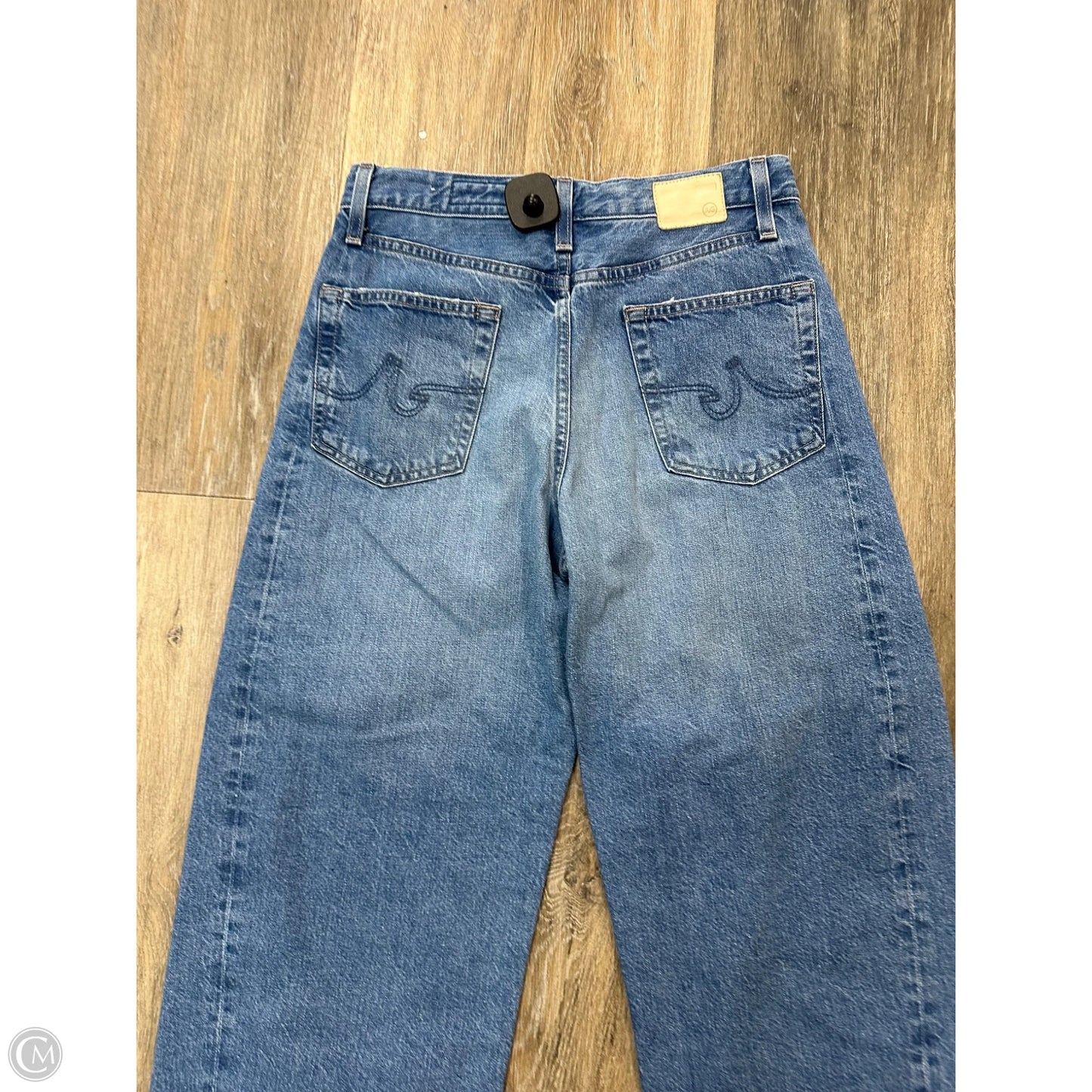 Jeans Wide Leg By Adriano Goldschmied In Blue Denim, Size: 2