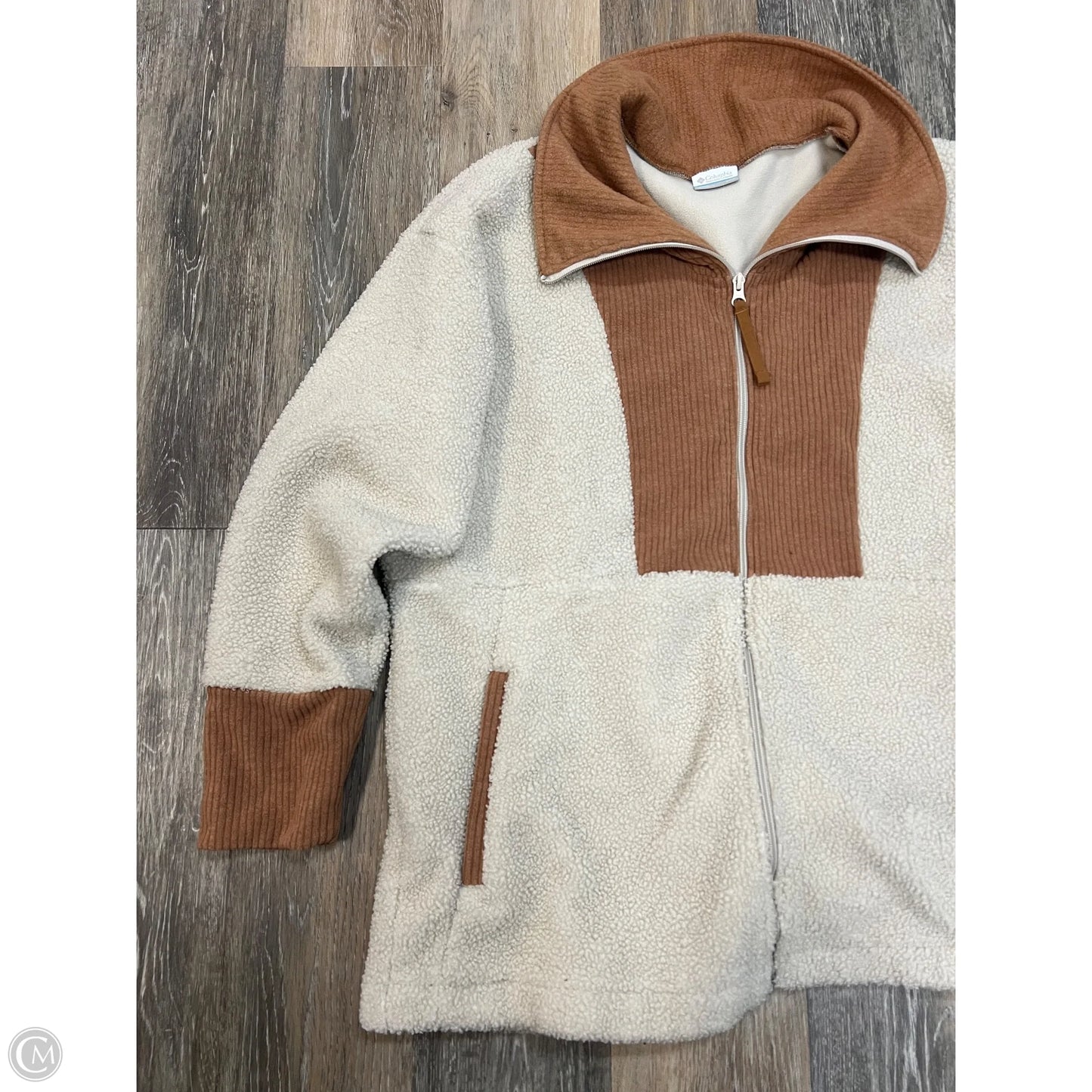 Jacket Faux Fur & Sherpa By Columbia In Tan, Size: Xxl