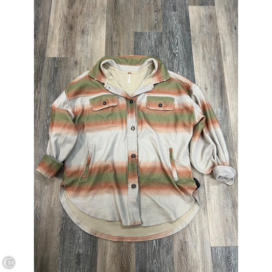 Jacket Shirt By Free People In Multi-colored, Size: M
