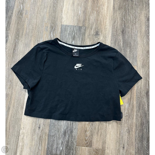Athletic Top Short Sleeve By Nike Apparel In Black, Size: 1x