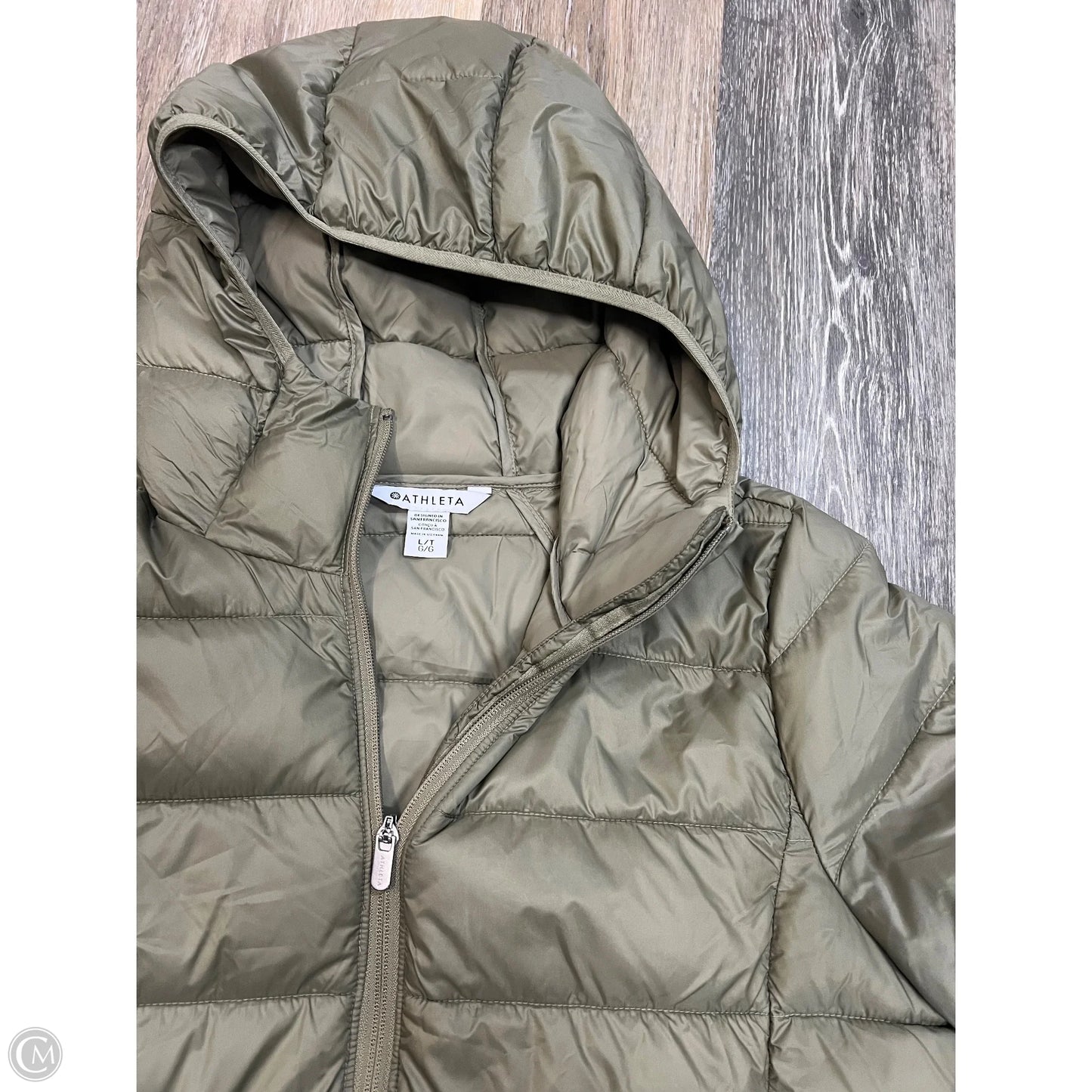 Jacket Puffer & Quilted By Athleta In Green, Size: L