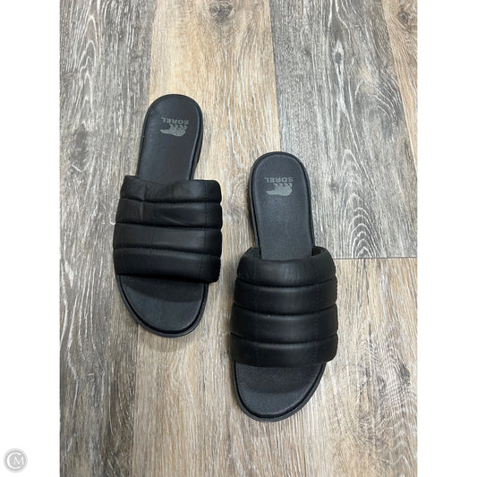 Sandals Flats By Sorel In Black, Size: 9