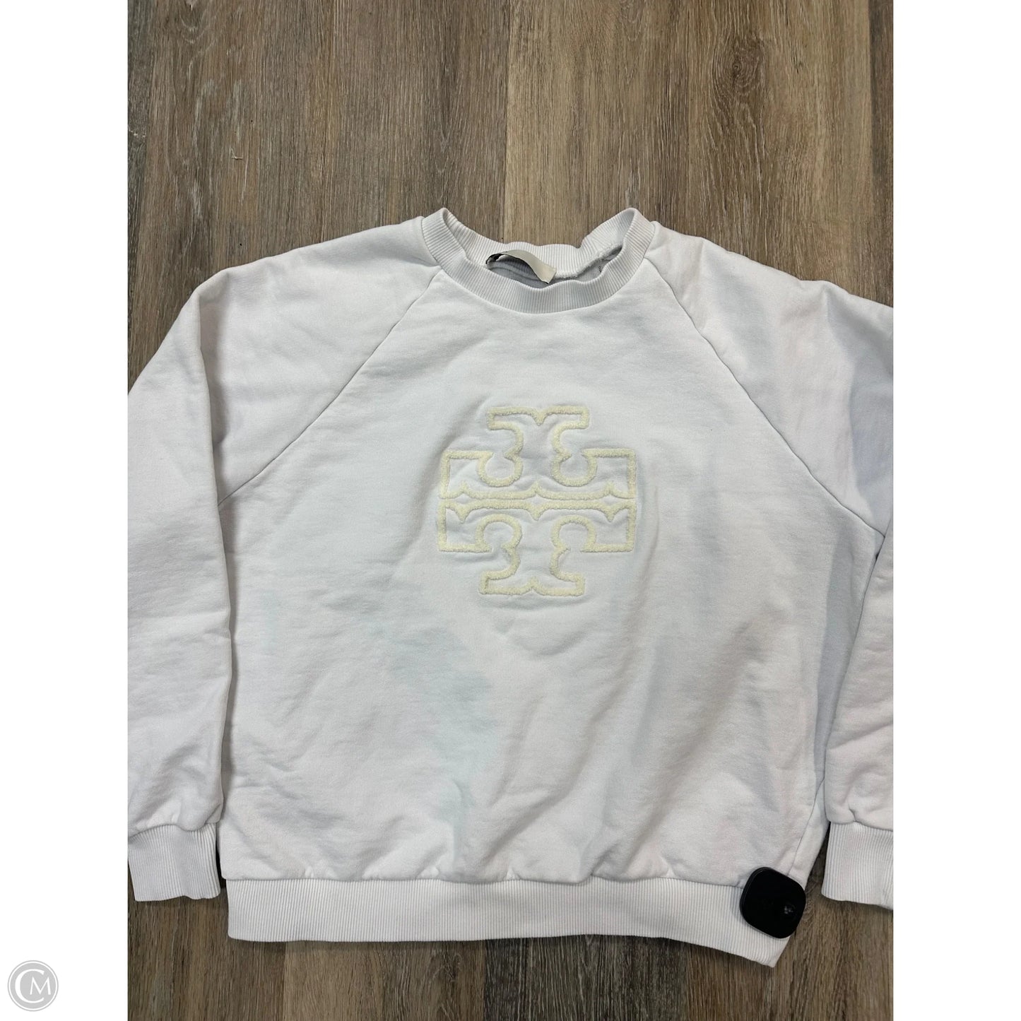Sweatshirt Designer By Tory Burch In White, Size: S