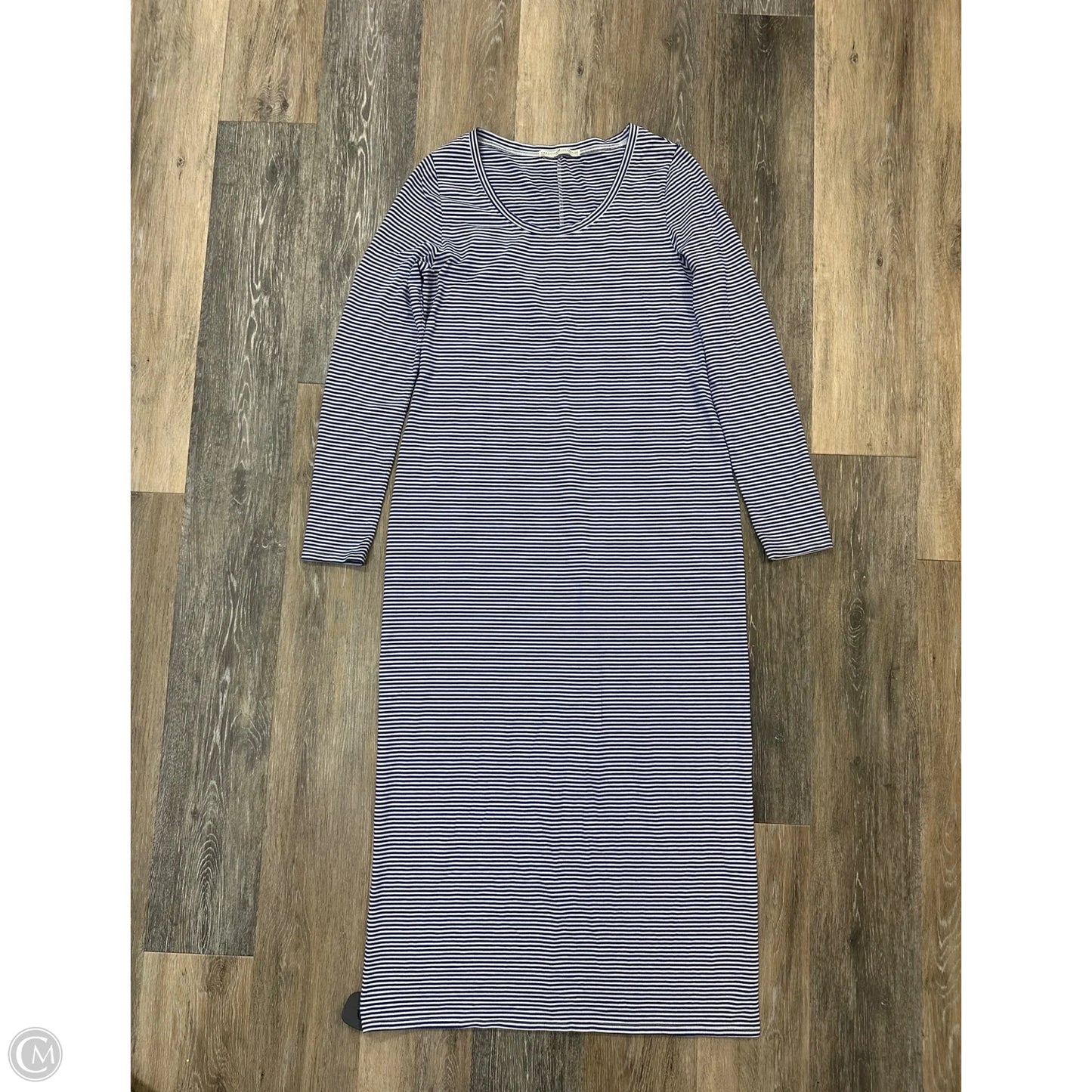 Dress Casual Maxi By Peruvian Connection In Striped Pattern, Size: L