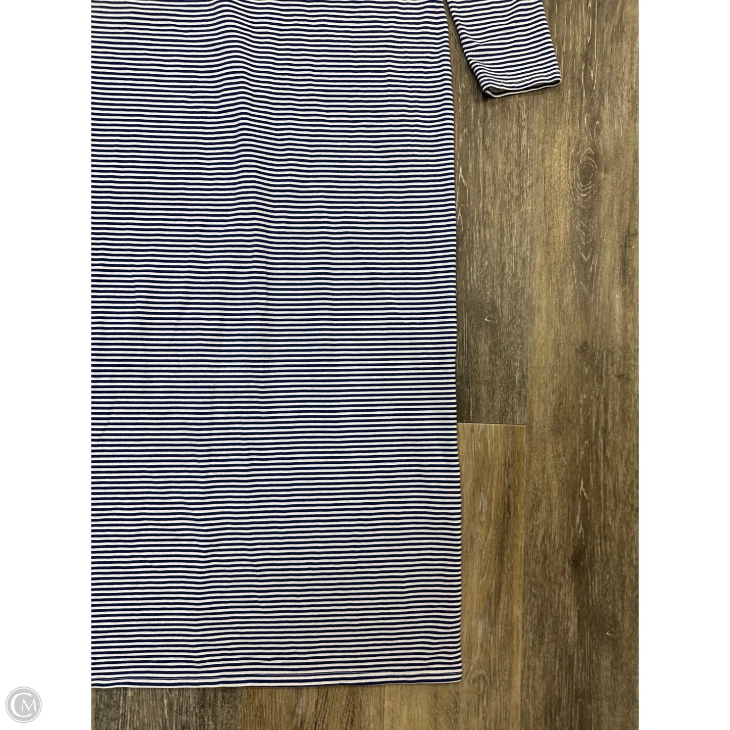 Dress Casual Maxi By Peruvian Connection In Striped Pattern, Size: L