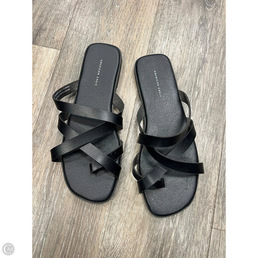 Sandals Flats By American Eagle In Black, Size: 8