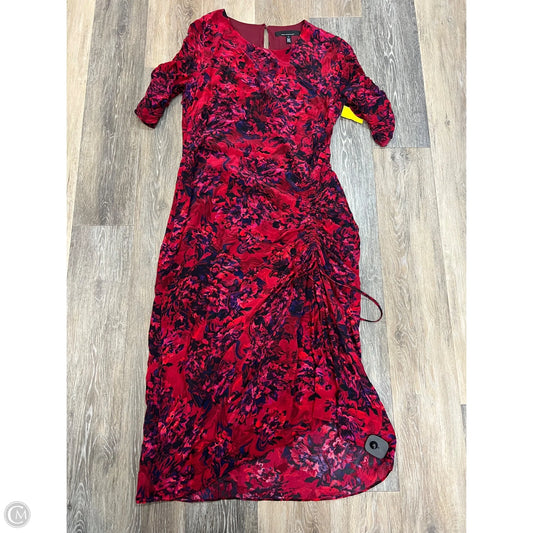 -Dress Party Long By White House Black Market In Floral Print, Size: 12