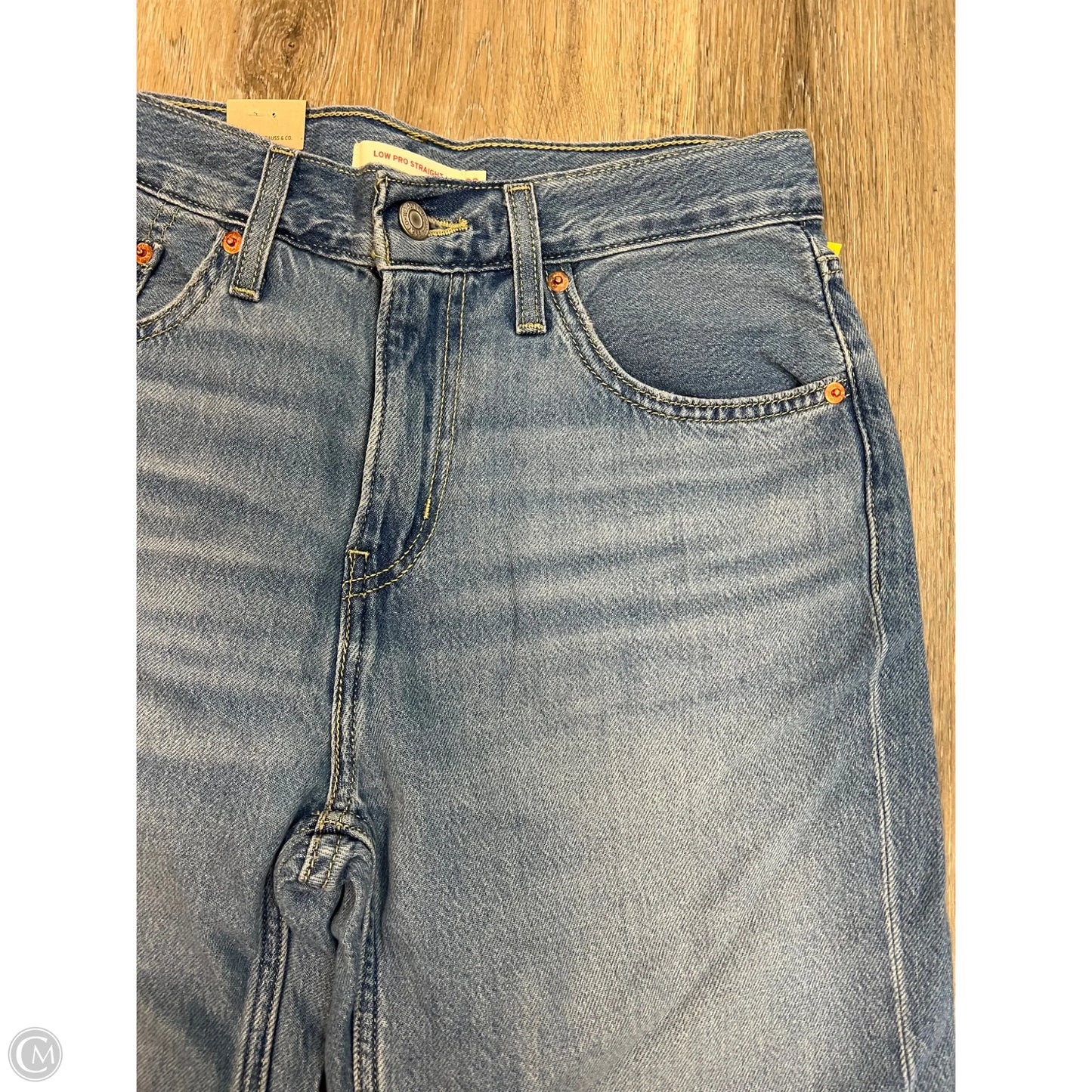 Jeans Straight By Levis In Blue Denim, Size: 6/28