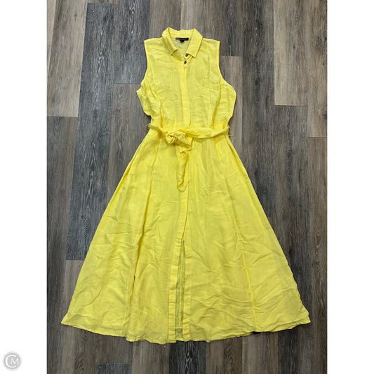 Dress Casual Maxi By Boston Proper In Yellow, Size: L