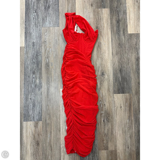 Dress Party Midi By House of CB In Red, Size: Xs