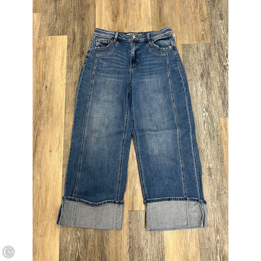 Jeans Wide Leg By Flying Monkey In Blue Denim, Size: 10/30