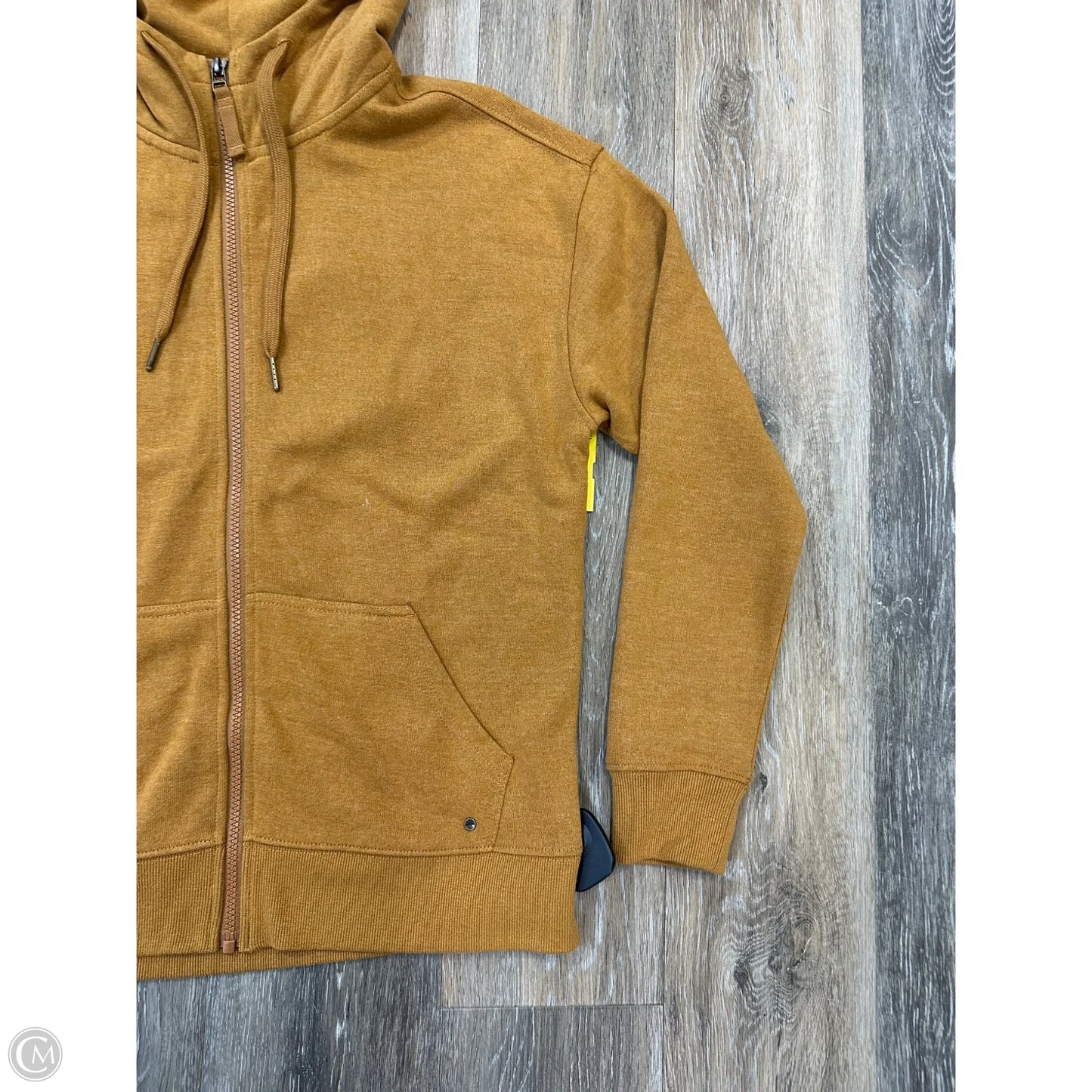 Athletic Sweatshirt Hoodie By Prana In Gold, Size: S