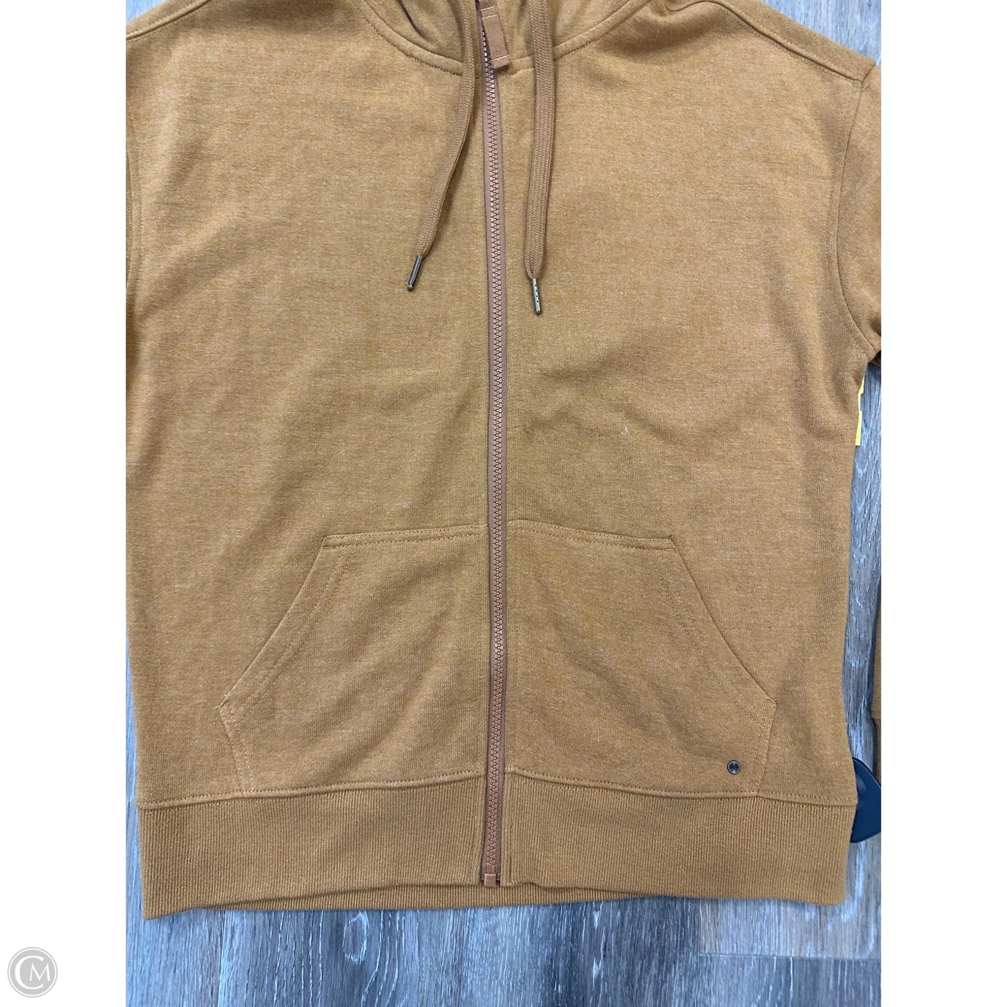 Athletic Sweatshirt Hoodie By Prana In Gold, Size: S