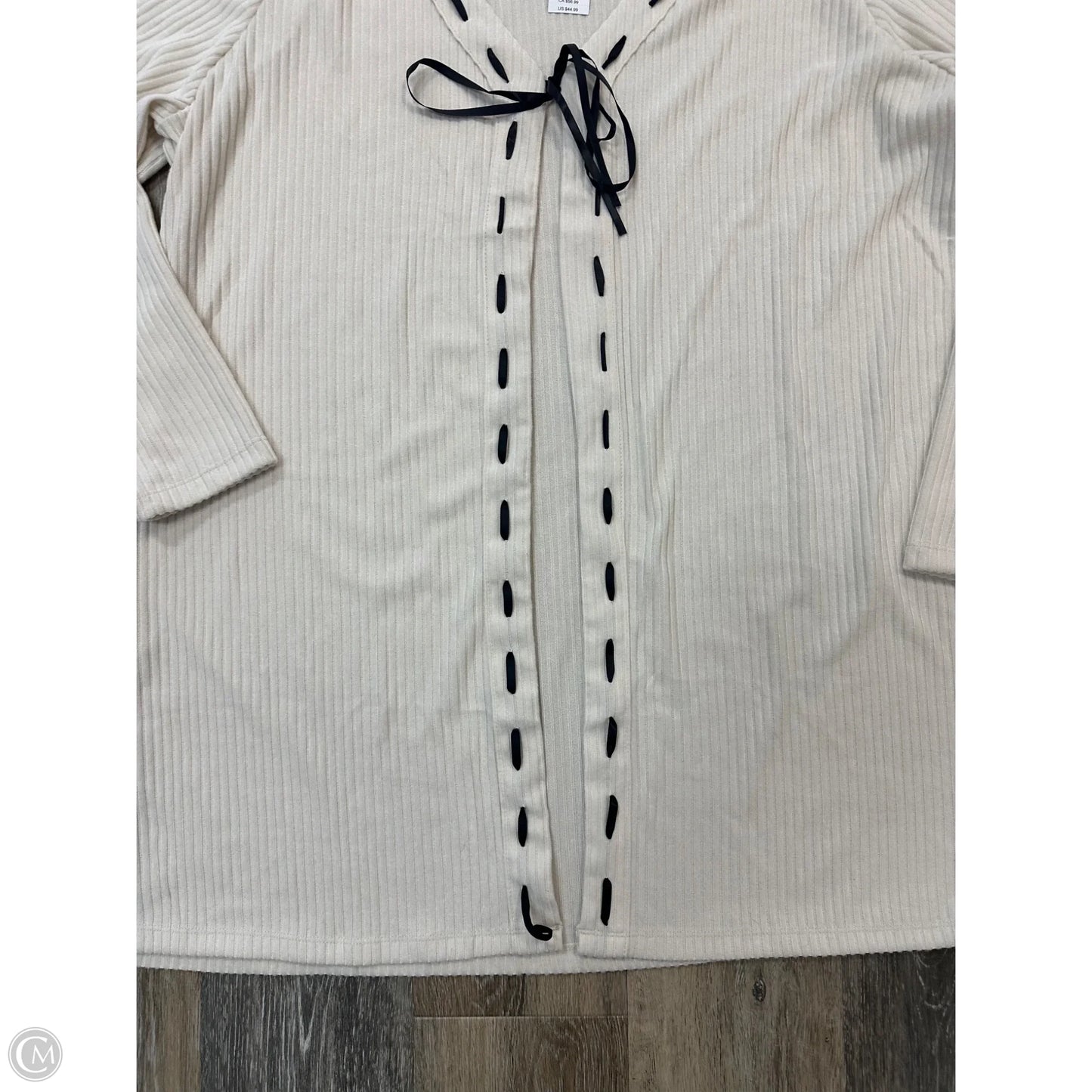 Sweater Cardigan By Maurices In Cream, Size: 2x