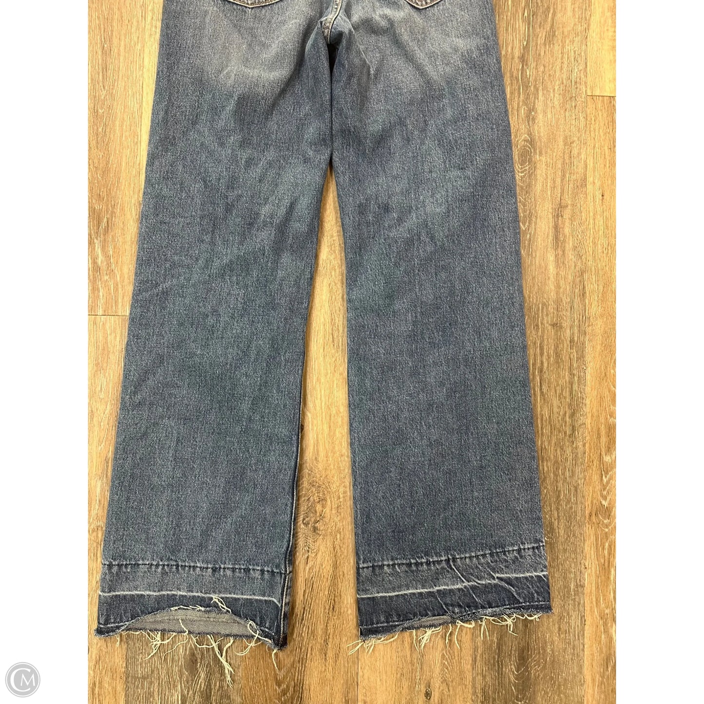 Jeans Wide Leg By Levis In Blue Denim, Size: 0