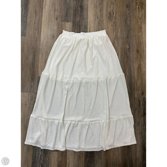 Skirt Maxi By Arula In White, Size: 2x