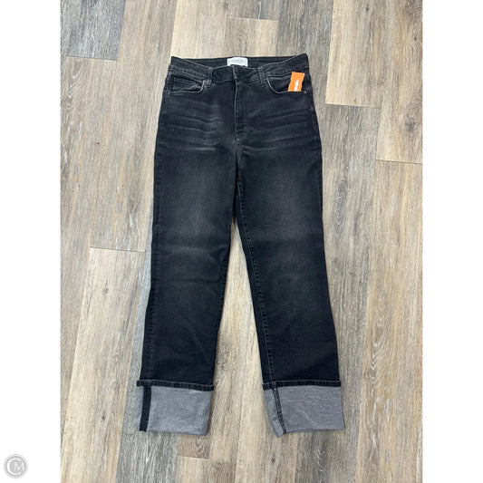 Jeans Straight By Evereve In Black Denim, Size: 8