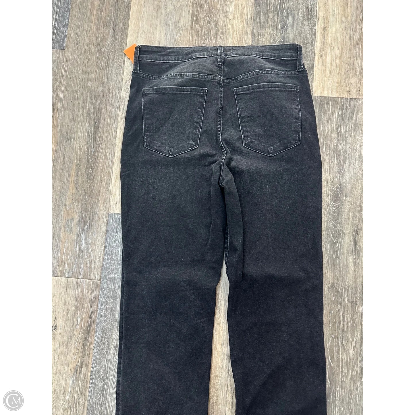 Jeans Straight By Evereve In Black Denim, Size: 8
