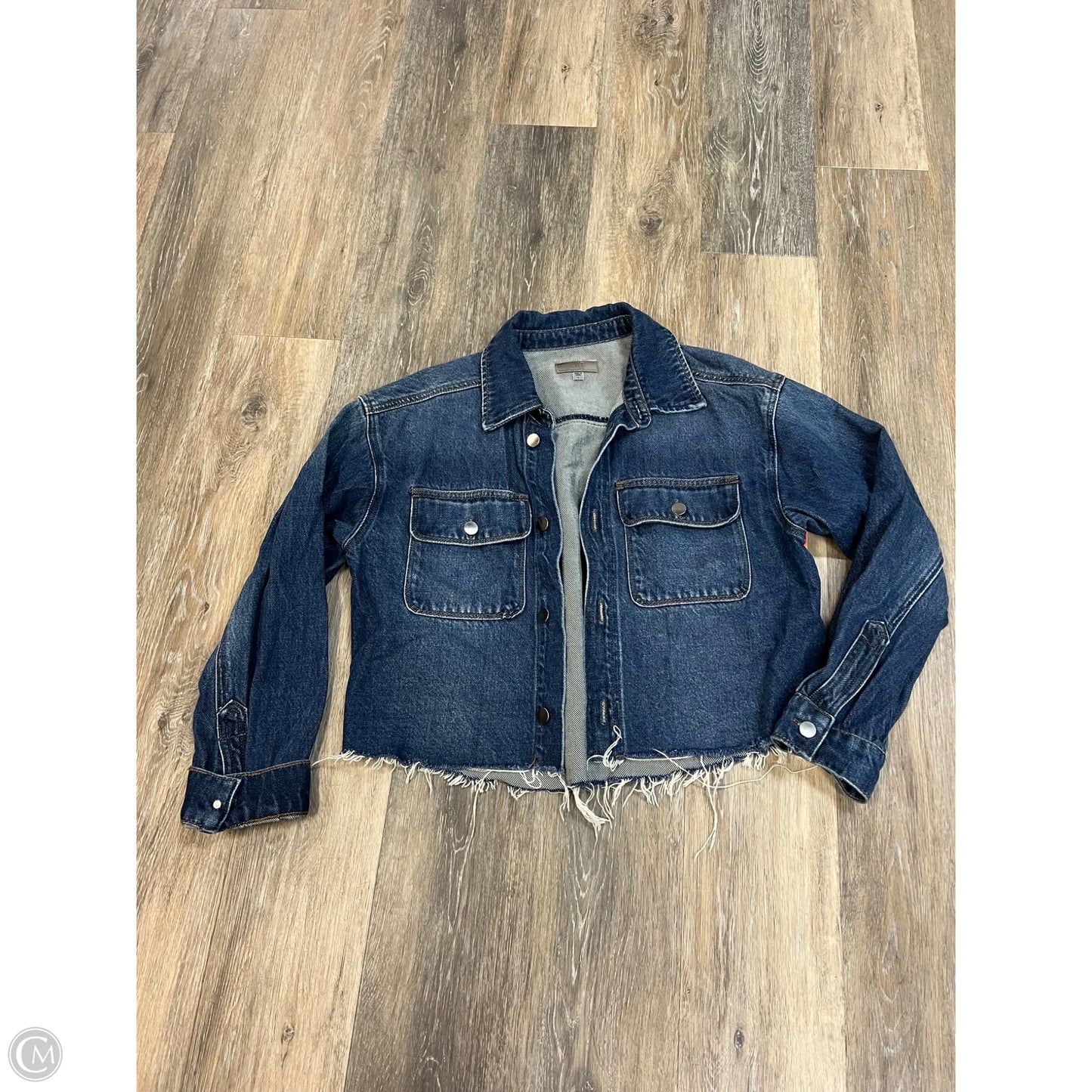 -Jacket Denim By Kut In Blue Denim, Size: L