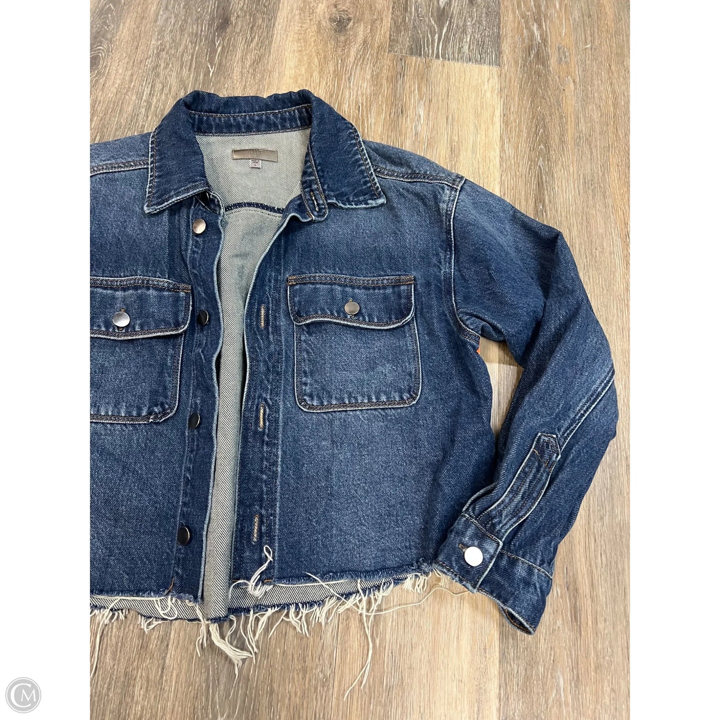 -Jacket Denim By Kut In Blue Denim, Size: L