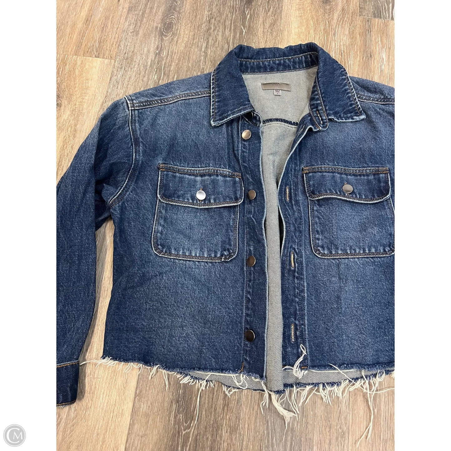 -Jacket Denim By Kut In Blue Denim, Size: L