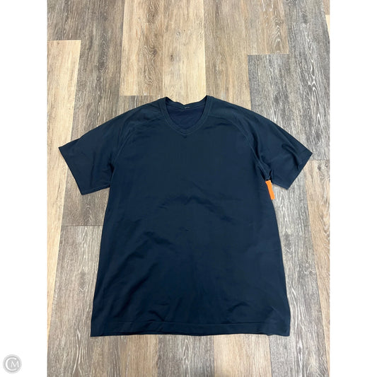 Athletic Top Short Sleeve By Lululemon In Navy, Size: XL (men’s)