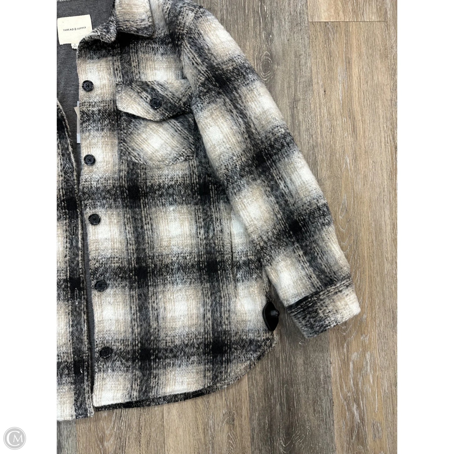 Jacket Other By Thread And Supply In Plaid Pattern, Size: L