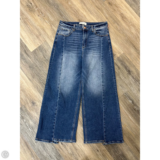 Jeans Wide Leg By Risen In Blue Denim, Size: 10