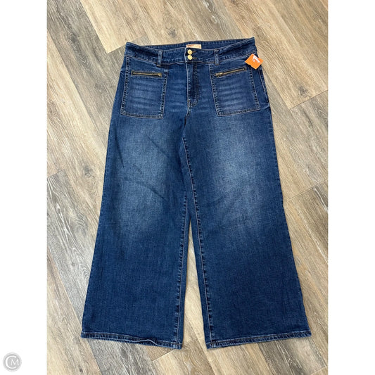 Jeans Wide Leg By Kut In Blue Denim, Size: 12