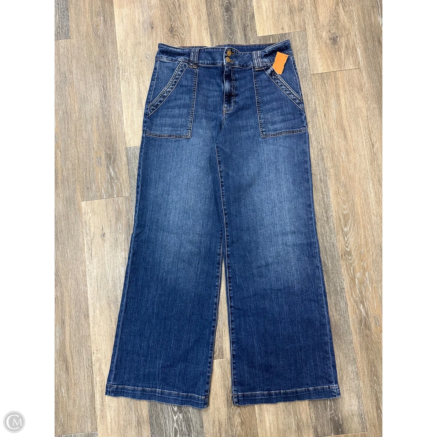 Jeans Wide Leg By Kut In Blue Denim, Size: 12