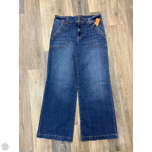 Jeans Wide Leg By Kut In Blue Denim, Size: 12