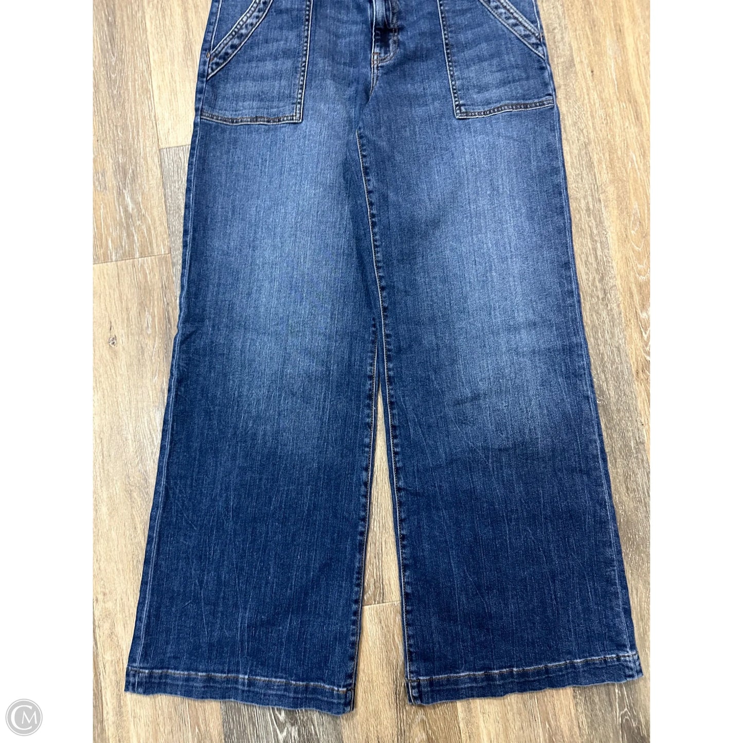 Jeans Wide Leg By Kut In Blue Denim, Size: 12