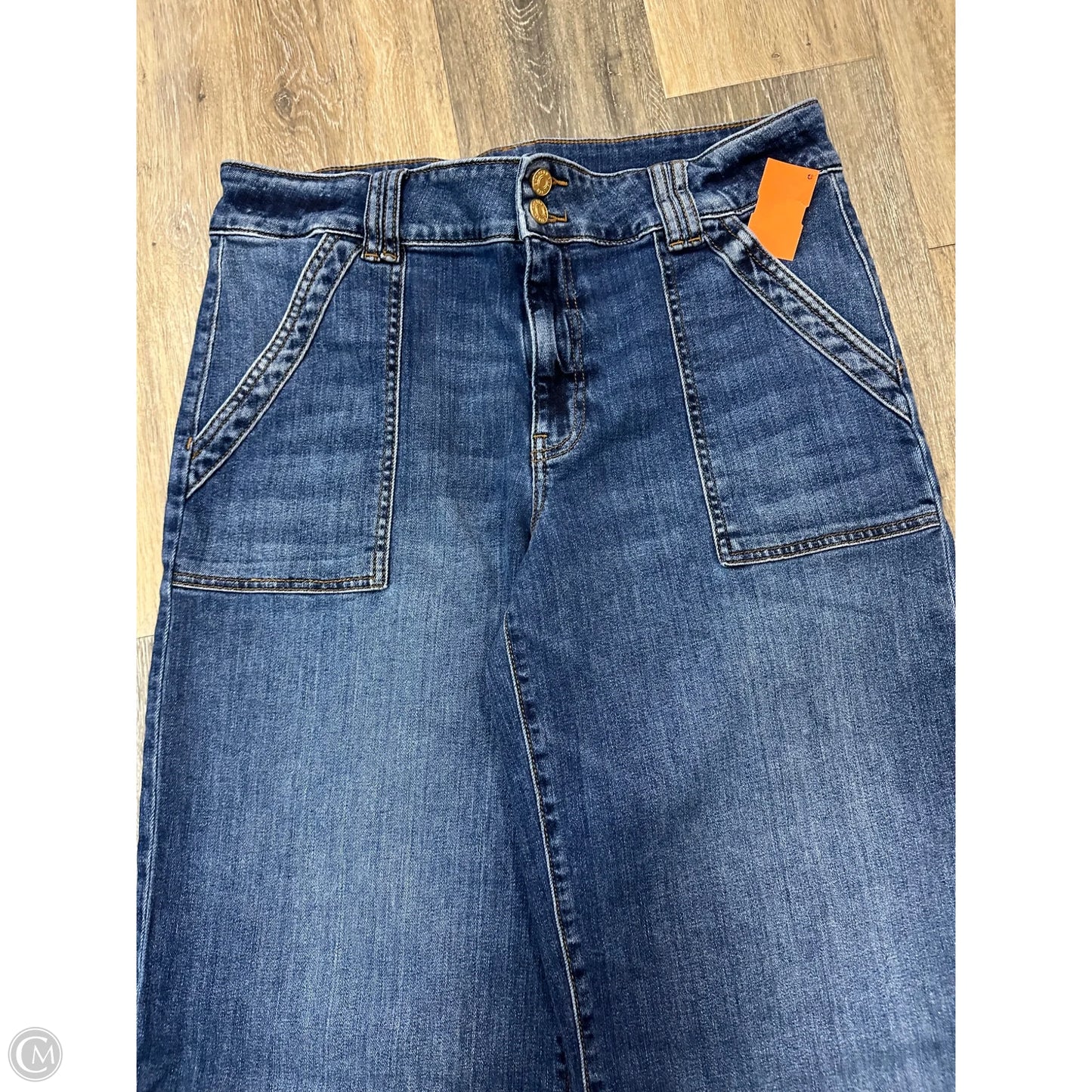 Jeans Wide Leg By Kut In Blue Denim, Size: 12