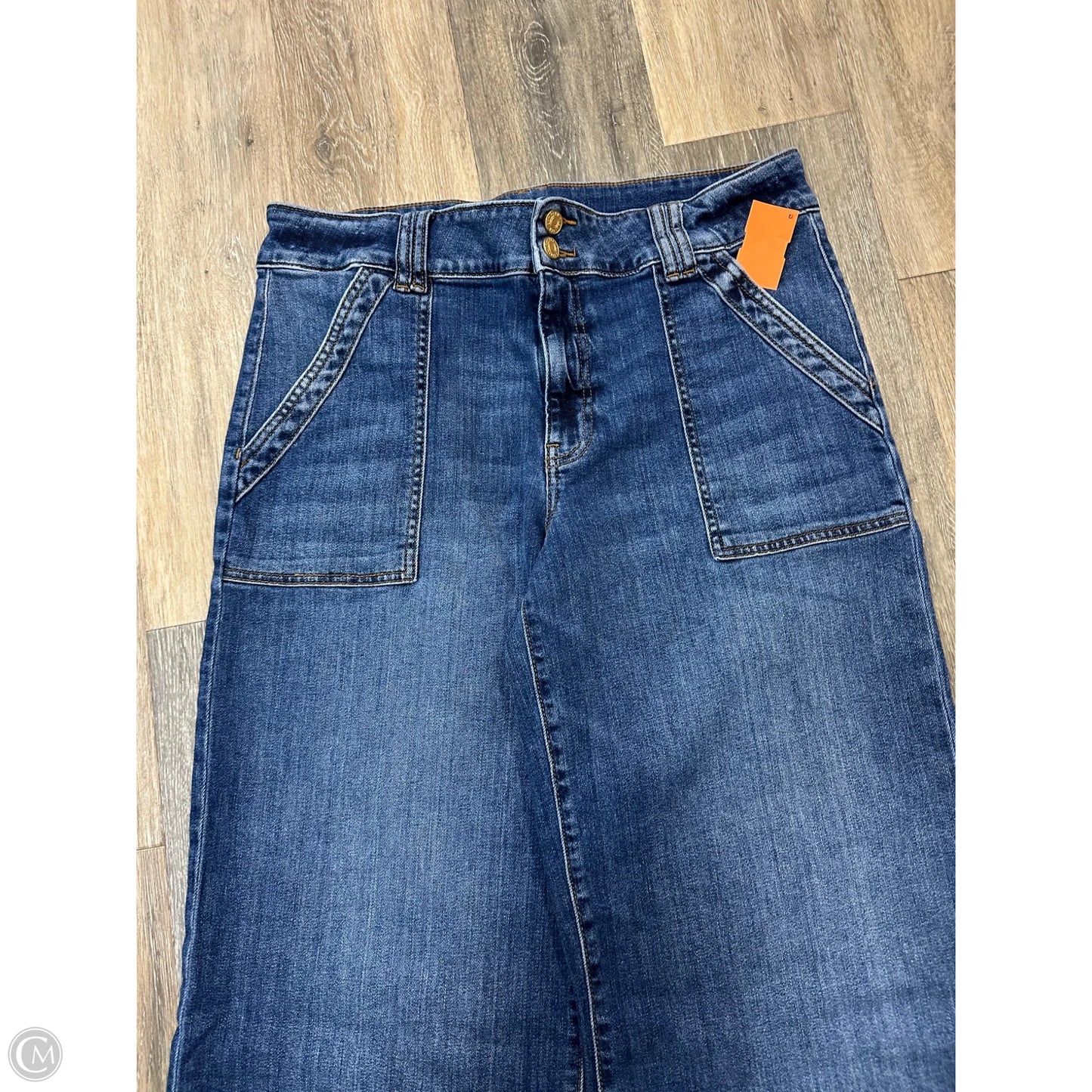 Jeans Wide Leg By Kut In Blue Denim, Size: 12