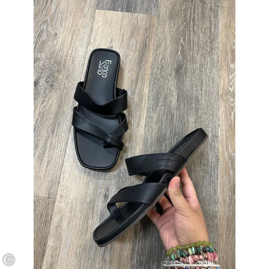 Sandals Flats By Franco Sarto In Black, Size: 8