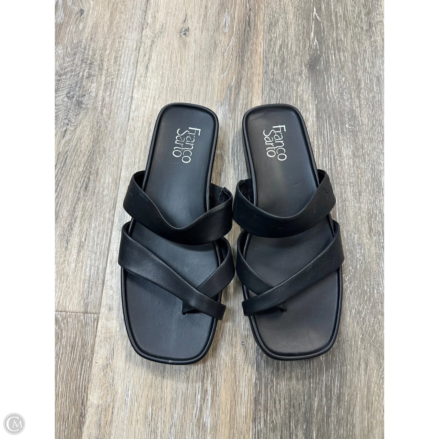 Sandals Flats By Franco Sarto In Black, Size: 8