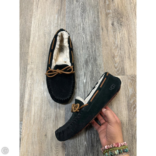 Slippers Designer By Ugg In Black, Size: 8